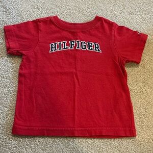 Boys Tommy Hilfiger 6-9 month red t-shirt